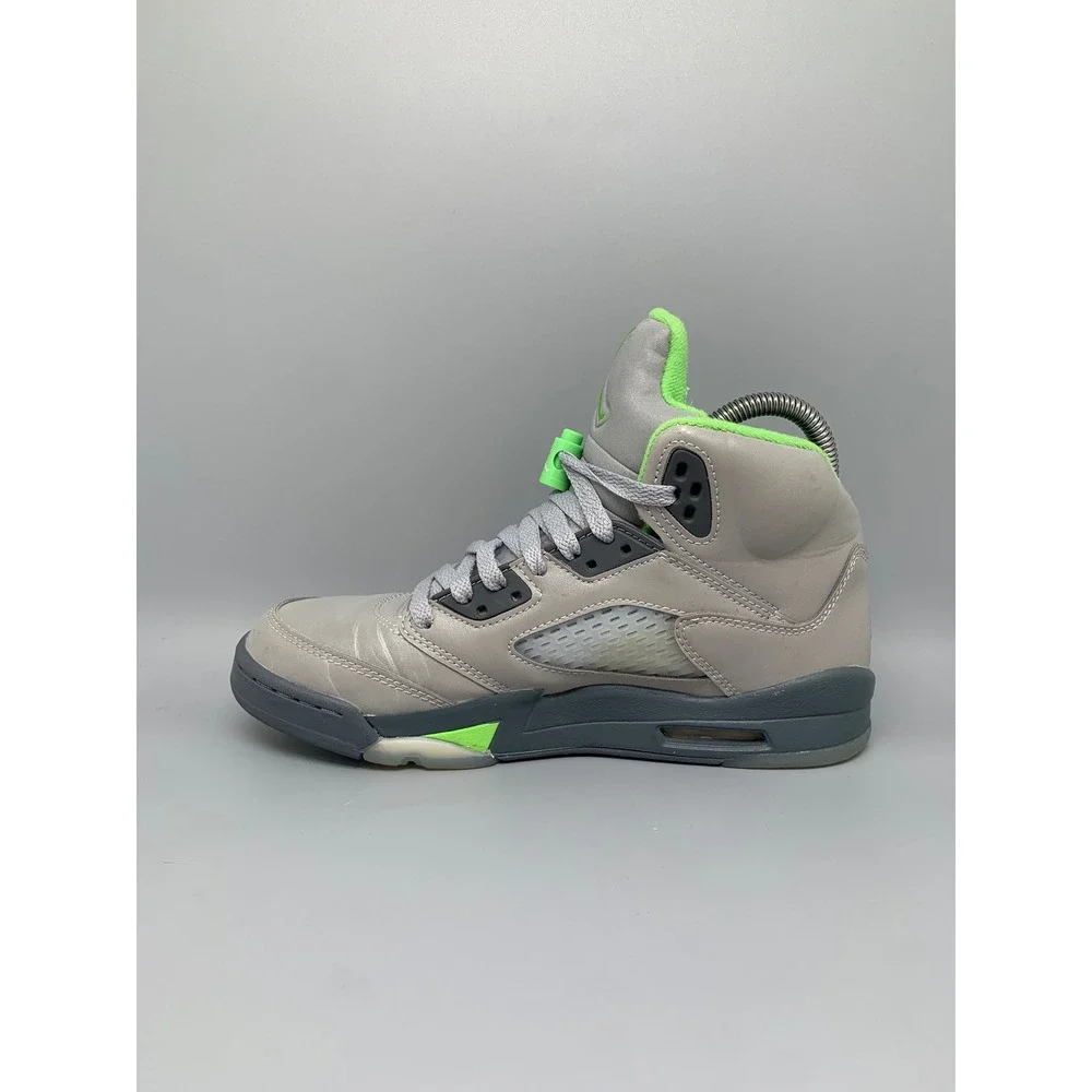 Jordan 5 Retro GS Green Bean Silver Shoes DQ3734-003 Men Sz 6 Women Sz 7.5